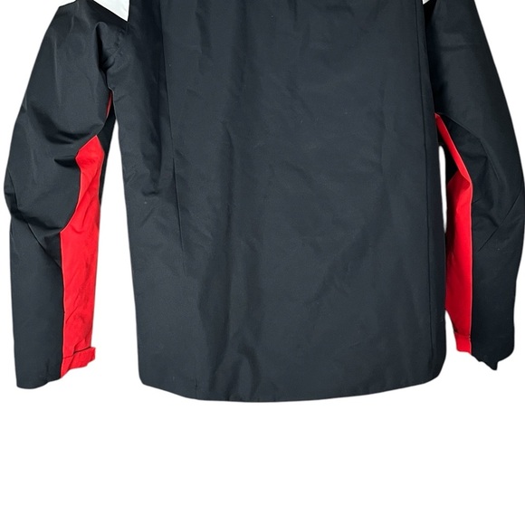 New Rossignol Insulated Ski Jacket Teen XL Black Red Luxe Performance - Picture 11 of 16
